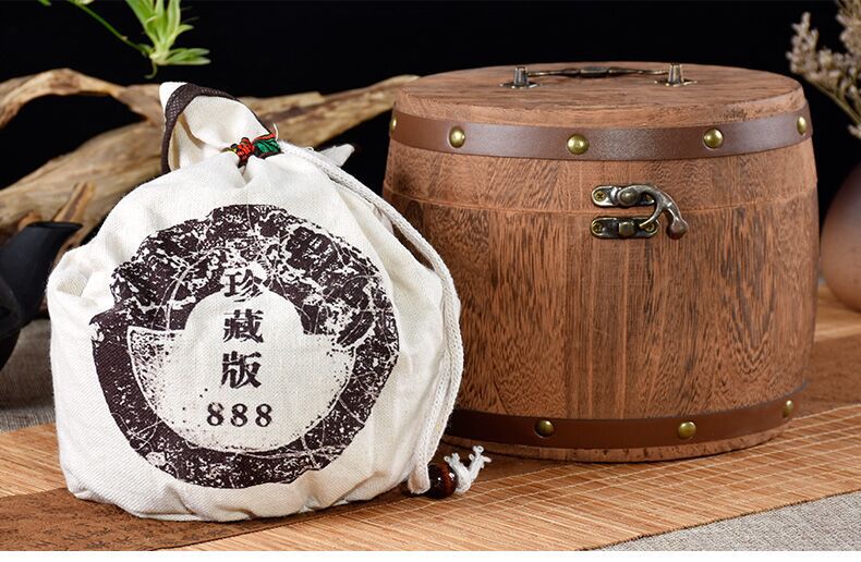 茶化石云南普洱茶圆桶装 原味 碎银子干仓陈年老普洱500g